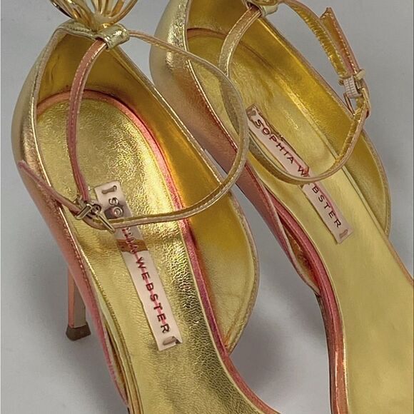 Sophia Webster Mariposa Metallic Leather Sandals size 41 - Picture 6 of 14